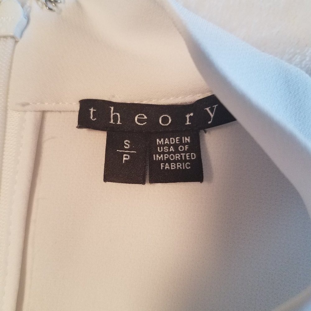 Theory White High-Neck Sleeveless Top - Picture 6 of 7